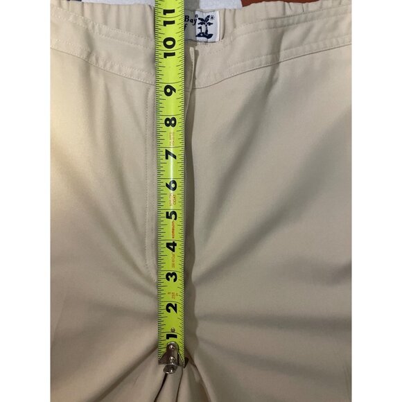 Coral Bay Golf Tan Flat Front Elastic Back Shorts Sz S - Picture 8 of 9